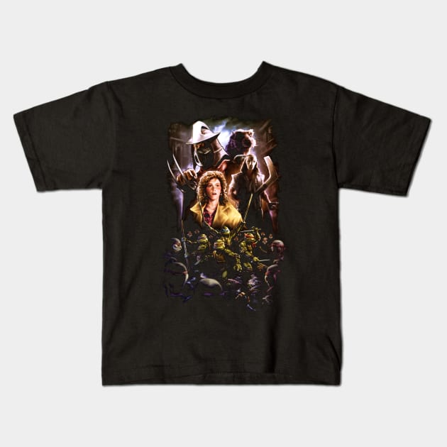 TMNINETY Kids T-Shirt by grungethemovie